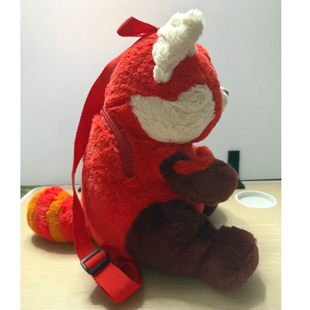 Disney Turning Red Panda Plush Backpack Kids OS Red Excellent Pixar Mei Lee